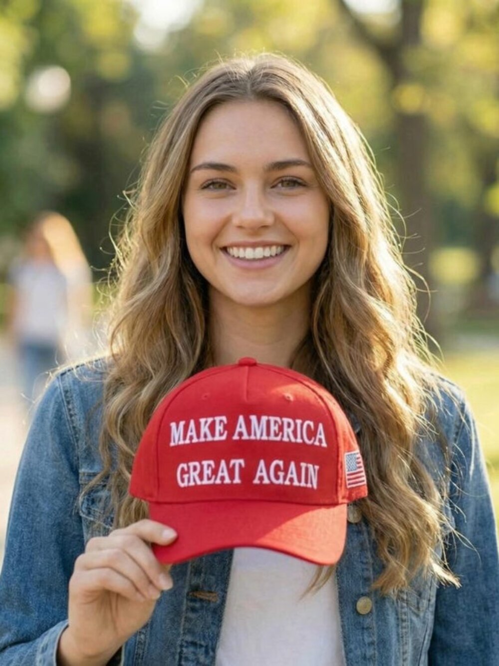 Make America Great Again Red Embroidered Cap